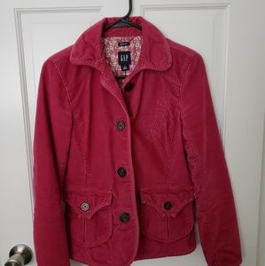 Gap corduroy jacket Cranberry color